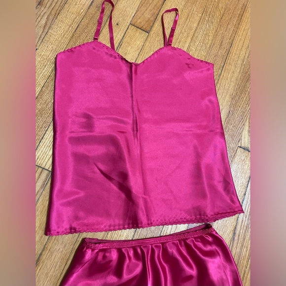 Vintage Body Chic Women’s Set Red Sz Medium top and bottom Under Garments - Picture 3 of 14